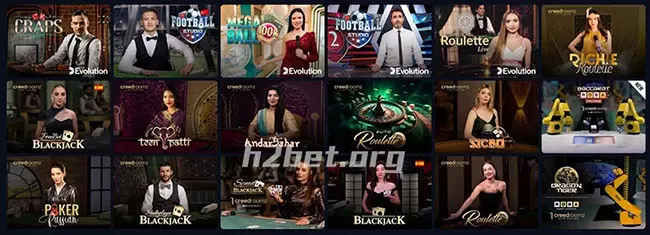 A experiência de cassino ao vivo na H2bet